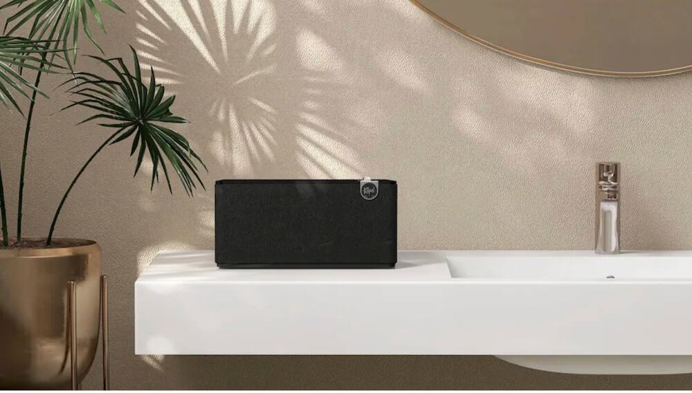 Klipsch Three Plus Premium Tabletop Bluetooth Speaker Broadcast Mode - Black